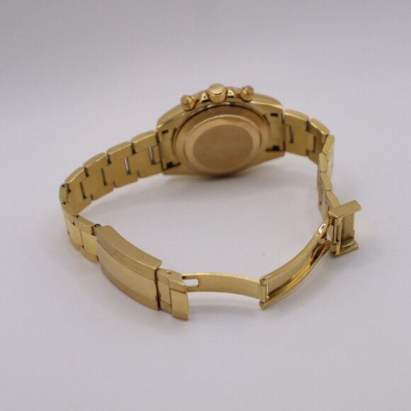 Rainbow Moissanite Diamond Watch – Gold Case & Bracelet - Picture 7 of 8